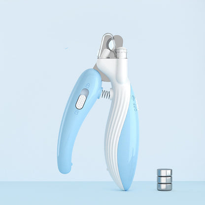 LED Pet Nail Clippers with Electric Nail Grinder – Dog & Cat Nail Trimmer with Safety Guard, Quiet Motor, Rechargeable & Portable Grooming Tool