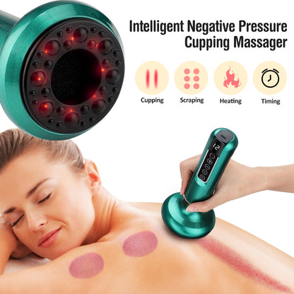 Electric Vacuum Cupping Massager with Gua Sha – Anti-Cellulite Body Slimming Device for Fat Reduction & Muscle Relaxation