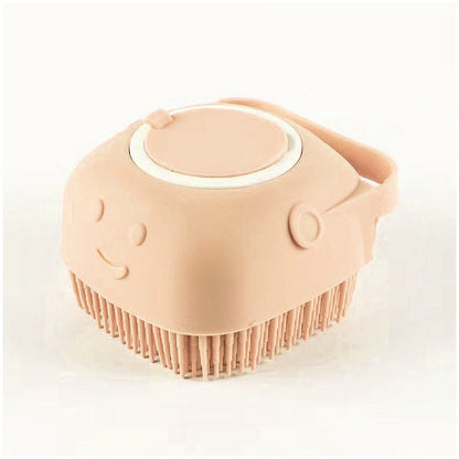 Silicone Pet Bath Massage Brush - Gentle Grooming Glove for Dogs & Cats