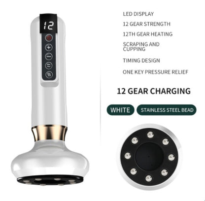 Electric Vacuum Cupping Massager with Gua Sha – Anti-Cellulite Body Slimming Device for Fat Reduction & Muscle Relaxation
