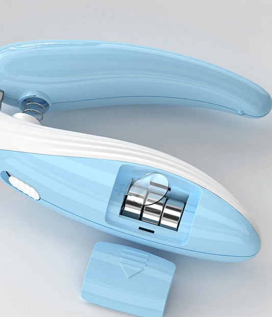 LED Pet Nail Clippers with Electric Nail Grinder – Dog & Cat Nail Trimmer with Safety Guard, Quiet Motor, Rechargeable & Portable Grooming Tool