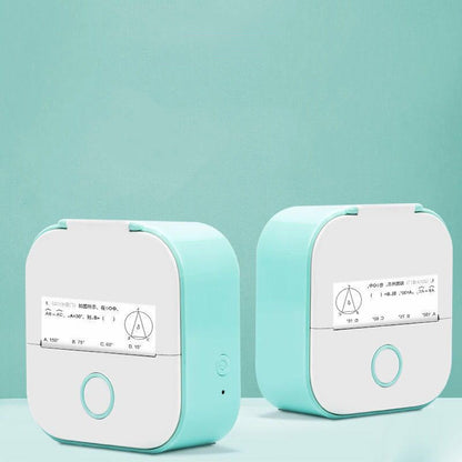 Portable Mini Thermal Label & Photo Printer - USB Rechargeable Pocket Printer for Students & Small Business